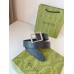 Gucci Black GG Rubber-effect Leather Belt 35MM with Square Buckle
