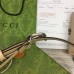 Gucci Interlocking G Belt 25MM in Beige Leather