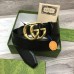 Gucci GG Marmont Wide Belt 40MM in Black Leather
