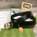 Gucci GG Marmont Belt 30MM in Black Leather