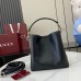 Gucci GG Emblem Mini Bucket Bag in Black Calfskin