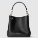 Gucci GG Emblem Mini Bucket Bag in Black Calfskin