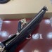 Gucci GG Emblem Super Mini Shoulder Bag in Black GG Grainy Leather