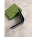 Gucci Bi-fold Wallet in Beige Supreme Canvas with Blue Interior
