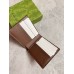 Gucci Bi-fold Wallet in Beige Supreme Canvas with Brown Interior