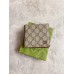 Gucci Bi-fold Wallet in Beige Supreme Canvas with Red Interior