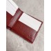 Gucci Bi-fold Wallet in Beige Supreme Canvas with Red Interior