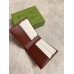 Gucci Bi-fold Wallet in Black Supreme Canvas with Red Interior