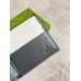 Gucci Bi-fold Wallet in Black Supreme Canvas with Grey Interior