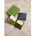 Gucci Bi-fold Wallet in Black Supreme Canvas with Green Interior