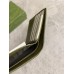 Gucci Bi-fold Wallet in Black Supreme Canvas with Green Interior