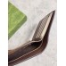 Gucci Bi-fold Coin Wallet in Beige Supreme Canvas with Brown Interior