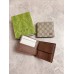 Gucci Bi-fold Coin Wallet in Beige Supreme Canvas with Brown Interior