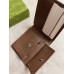 Gucci Bi-fold Coin Wallet in Beige Supreme Canvas with Brown Interior