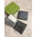 Gucci Bi-fold Coin Wallet in Black Supreme Canvas with Grey Interior