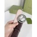 Gucci Brown Signature Leather Belt 38MM with Interlocking G Buckle