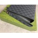 Gucci Portfolio Pouch in Black Supreme Canvas with Grey Leather