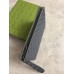 Gucci Portfolio Pouch in Black Supreme Canvas with Grey Leather
