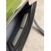 Gucci Portfolio Pouch in Black Supreme Canvas with Grey Leather