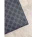 Gucci Portfolio Pouch in Black Supreme Canvas with Grey Leather