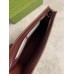 Gucci Portfolio Pouch in Black Supreme Canvas with Red Leather