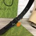 Gucci Interlocking G Belt 25MM in Black Leather