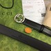 Gucci Interlocking G Belt 25MM in Black Leather