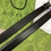 Gucci Interlocking G Belt 25MM in Black Leather