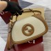 Gucci New Blondie Small Handle Bag in Canvas with Brown Leather