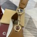 Gucci B Medium Shoulder Bag in Canvas with Brown Leather