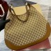 Gucci B Medium Shoulder Bag in Beige Original GG Canvas