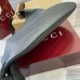 Gucci B Medium Shoulder Bag in Black Grained Leather