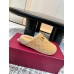 Gucci Horsebit Mules in Beige GG Suede with Shearling