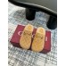 Gucci Horsebit Mules in Beige GG Suede with Shearling