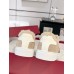 Gucci Womens Ace Sneakers in Beige GG Suede with Shearling