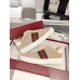 Gucci Womens Ace Sneakers in Beige GG Suede with Shearling