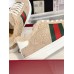 Gucci Womens Ace Sneakers in Beige GG Suede with Shearling