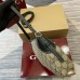 Gucci GG Emblem Small Shoulder Bag in Beige GG Canvas with Black Leather
