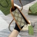 Gucci GG Emblem Super Mini Shoulder Bag in Beige GG Canvas with Brown Leather
