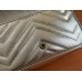 Gucci GG Marmont Super Mini Bag in Silver Metallic Leather