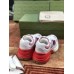 Gucci Womens Rhyton Sneakers in Pink Mesh with Leather