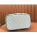 Gucci Ophidia Medium Travel Bag in Dusty Blue GG Supreme Canvas