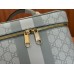 Gucci Ophidia Medium Travel Bag in Dusty Blue GG Supreme Canvas