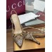 Gucci Horsebit Slingback Pumps with Crystals in Beige GG Canvas