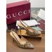Gucci Horsebit Slingback Pumps with Crystals in Beige GG Canvas