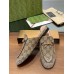 Gucci Womens Princetown Slippers with Crystals in Beige GG Canvas