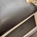 Gucci Blondie Mini Shoulder Bag with Enamel G in Black Leather