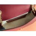Gucci Blondie Mini Shoulder Bag with Enamel G in Red Leather