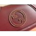 Gucci Blondie Mini Shoulder Bag with Enamel G in Red Leather