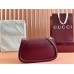 Gucci Blondie Small Shoulder Bag with Enamel G in Red Leather
